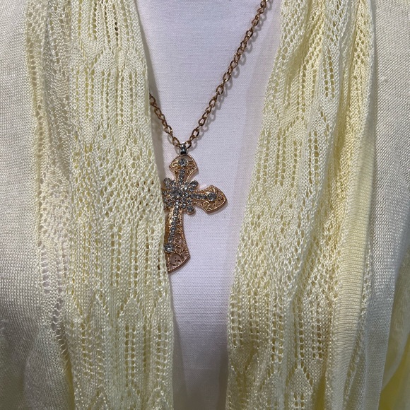 Jones New York Collection soft yellow cardigan size 1x - Picture 2 of 4